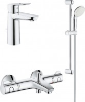Photos - Bath Tap Set Grohe Grohtherm 800 BauLoop 34550TM 