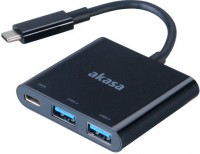 Card Reader / USB Hub Akasa AK-CBCA08-15BK 