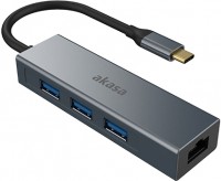 Photos - Card Reader / USB Hub Akasa AK-CBCA20-18BK 