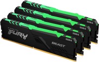 Photos - RAM Kingston Fury Beast RGB DDR4 4x8Gb KF426C16BBAK4/32