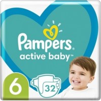 Photos - Nappies Pampers Active Baby 6 / 32 pcs 