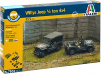 Photos - Model Building Kit ITALERI Willys Jeep 1/4 Ton 4x4 (1:72) 