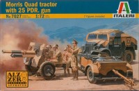 Photos - Model Building Kit ITALERI Morris Quad Tractor with 25 PDR. gun (1:72) 