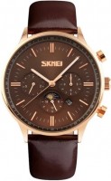 Photos - Wrist Watch SKMEI 9117 Brown-Gold 