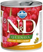 Photos - Dog Food Farmina Quinoa Canned Skin&Coat Quail/Coconat 0.28 kg 