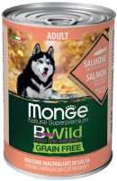 Photos - Dog Food Monge BWild GF Canned Adult All Breed Salmon 400 g 1
