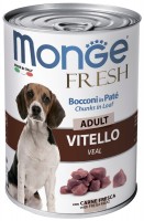 Photos - Dog Food Monge Fresh Canned Adult Veal 400 g 1