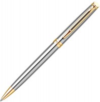 Photos - Pen Waterman Hemisphere Essential Stainless Steel GT Ballpoint Pen 