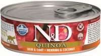Photos - Cat Food Farmina Quinoa Canned Skin&Coat Herring 0.08 kg 