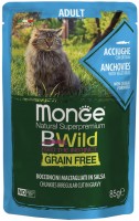 Photos - Cat Food Monge Bwild Grain Free Bocconcini Acciughe 85 g 