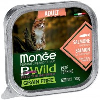 Photos - Cat Food Monge Bwild Grain Free Pate Salmone 100 g 