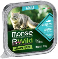 Photos - Cat Food Monge Bwild Grain Free Pate Merluzzo 100 g 