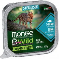 Photos - Cat Food Monge Bwild Grain Free Pate Tonno 100 g 