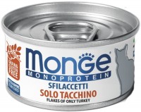 Photos - Cat Food Monge Canned Monoprotein Solo Tacchino 80 g 