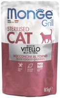Photos - Cat Food Monge Grill Vitello Sterilised 85 g 