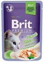 Photos - Cat Food Brit Premium Pouch Trout Fillets 85 g 