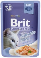 Photos - Cat Food Brit Premium Pouch Salmon Fillets 85 g 