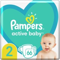 Photos - Nappies Pampers Active Baby 2 / 66 pcs 