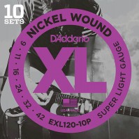 Photos - Strings DAddario XL Nickel Wound 9-42 (10-Pack) 