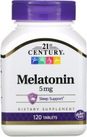 Photos - Amino Acid 21st Century Melatonin 5 mg 120 tab 