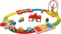 Photos - Car Track / Train Track Hape Rainbow Puzzle Railway E3826 