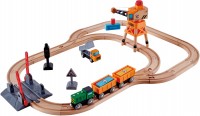 Photos - Car Track / Train Track Hape Crossing and Crane Set E3732 