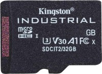 Photos - Memory Card Kingston Industrial microSD + SD-adapter 64 GB