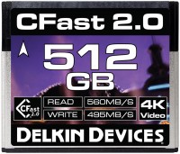 Memory Card Delkin Devices Premium CFast 2.0 560 512 GB