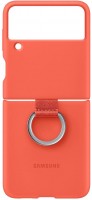 Case Samsung Silicone Cover with Ring for Galaxy Z Flip 