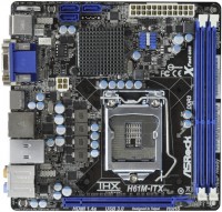 Photos - Motherboard ASRock H61M-ITX 