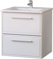 Photos - Washbasin cabinet RAVAL Quadro 60 Qua.01.60/P/W 