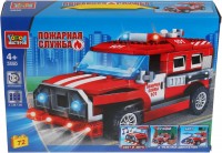 Photos - Construction Toy Gorod Masterov Fire Department Jeep 3550 