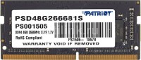 Photos - RAM Patriot Memory Signature SO-DIMM DDR4 1x8Gb PSD48G266681S