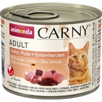 Photos - Cat Food Animonda Adult Carny Chicken/Turkey/Duck Heart  200 g