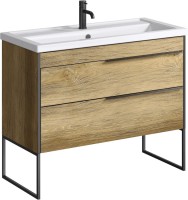 Photos - Washbasin cabinet AQWELLA Fargo 100 FRG0110DB 