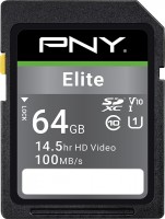 Photos - Memory Card PNY Elite SD Class 10 U1 V10 64 GB