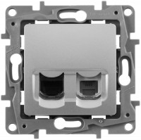 Photos - Socket Legrand Etika 672452 silver