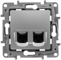 Photos - Socket Legrand Etika 672455 silver