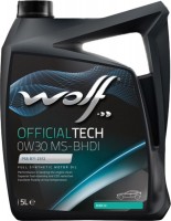Photos - Engine Oil WOLF Officialtech 0W-30 MS-BHDI 5 L