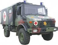 Photos - Model Building Kit Ace Unimog U1300L 4x4 Krankenwagen Ambulance (1:72) 