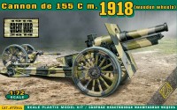 Photos - Model Building Kit Ace Cannon de 155 C m. 1918 (wooden wheels) (1:72) 