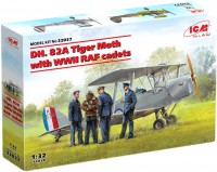 Photos - Model Building Kit ICM DH. 82A Tiger Moth with WWII RAF Cadets (1:35) 