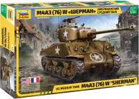 Photos - Model Building Kit Zvezda US Medium Tank M4A3 (76) W Sherman (1:35) 