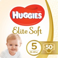 Photos - Nappies Huggies Elite Soft 5 / 50 pcs 