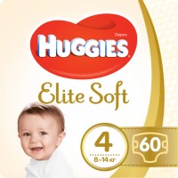 Photos - Nappies Huggies Elite Soft 4 / 60 pcs 