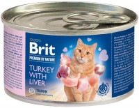 Photos - Cat Food Brit Premium Canned Turkey with Liver 