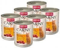 Photos - Cat Food Animonda Adult Carny Beef/Chicken/Duck  400 g 6 pcs