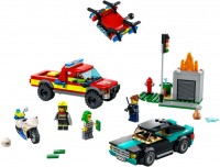Photos - Construction Toy Lego Fire Rescue and Police Chase 60319 