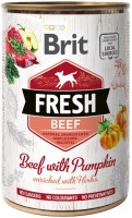 Photos - Dog Food Brit Fresh Beef with Pumpkin 400 g 1