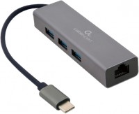Card Reader / USB Hub Cablexpert A-CMU3-LAN-01 